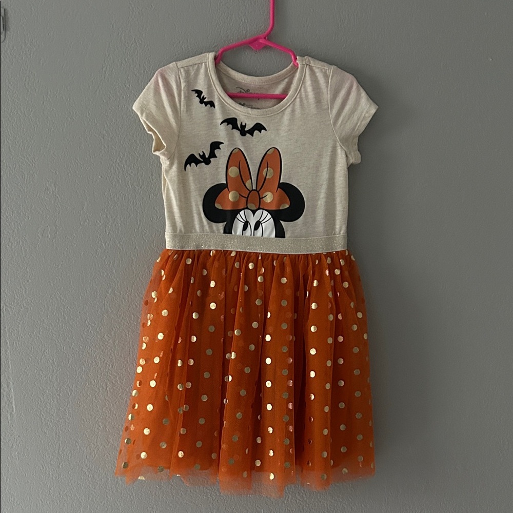 Disney Minnie Mouse Halloween Dress - Cream and Orange